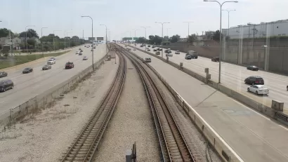 Chicago Blue Line Tracks