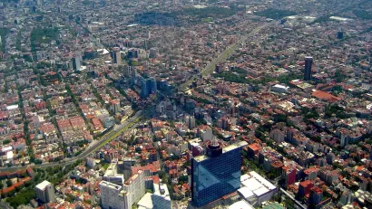 Mexico City from the air
