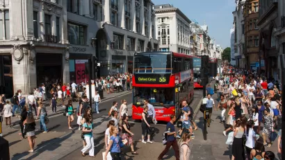 London Crowded Street