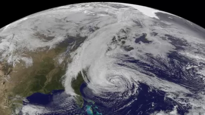 Satellite PIcture of Hurricane Sandy