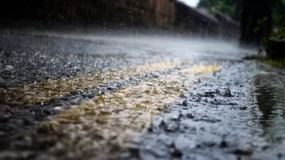 Rain on Road
