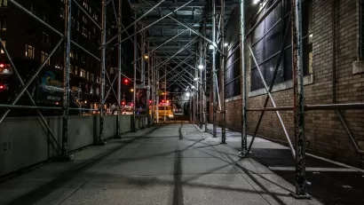 Sidewalk Scaffolding