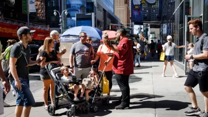 Stroller int he Public Realm