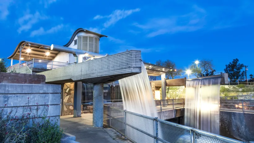 Hydroelectric generating facility and historic site known as the Arizona Falls on the Arizona Grand Canal in Phoenix.