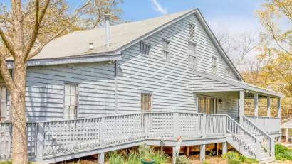House with accessibility ramp