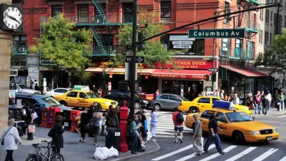 Hells Kitchen Sidewalk New York City