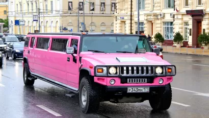Pink Stretch Hummer