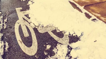Bike Lane in the Snow