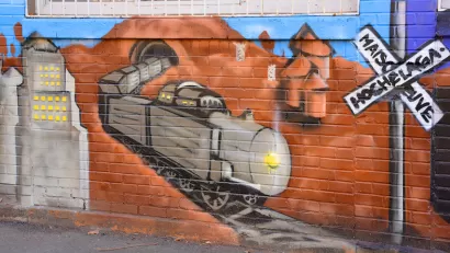 Montreal Train Art