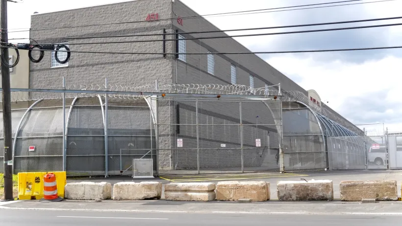 Delaney Hall is a secure detention facility near Newark Airport used by the U.S. Department of Homeland Security to hold illegal aliens awaiting deportation hearings.