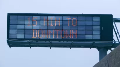 Digital Highway Sign