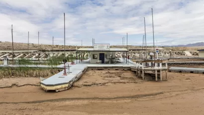 Dried-up marina at Lake Mead