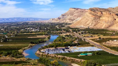 Aerial view of Grand Junction, Colorado