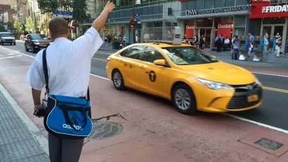 Hailing a cab