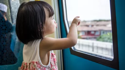 Kid on Train