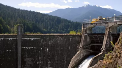 Elwha River Glines Canyon Dam