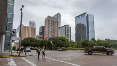 Downtown Houston pedestrians