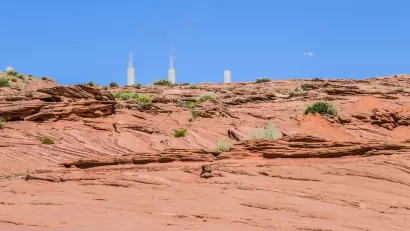 Navajo Generating Station, a coal-fired steam plant near Page, Arizona.