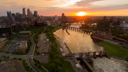 Mississippi River, Downtown Minneapolis