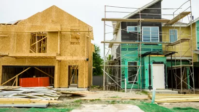 Housing construction in Austin, Texas