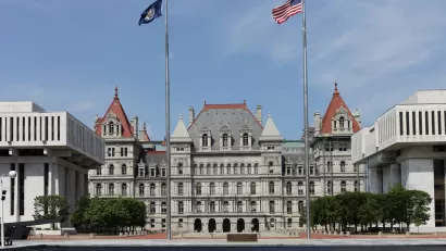 State capitol building in Albany, New York