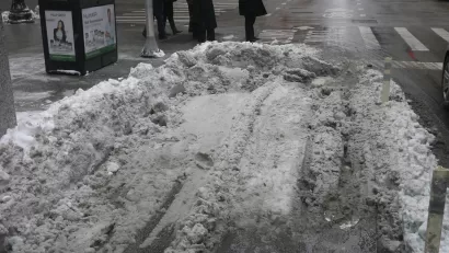 Snow in Bike Lane