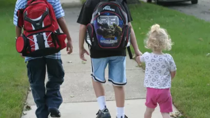 Children Walking To School