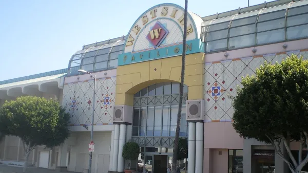 Colorful facade for Westside Pavilion mall in Los Angeles, California.