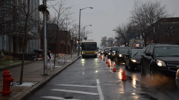 Broadway Bus Lane in Everett