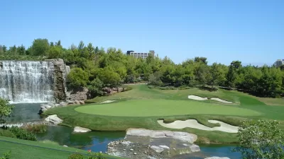 View of golf course at The Wynn in Las Vegas, Nevada