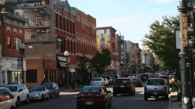 Milwaukee Avenue District in Wicker Park, Chicago, IL