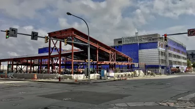 201 Ellicott Street under construction in September 2020.
