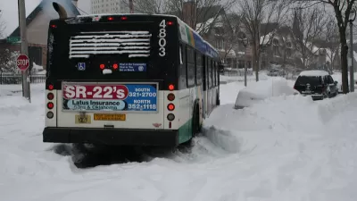 Bus in Snow