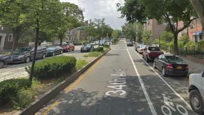 Strete view of 34th Avenue in Queens, New York