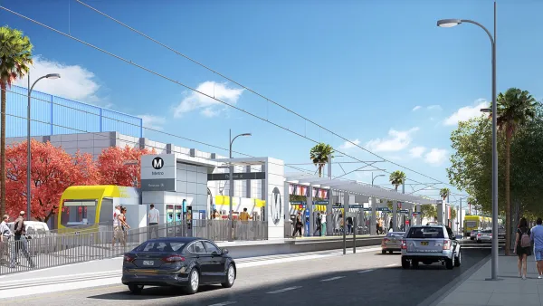 An artist rendering of the planned Roscoe Station.
