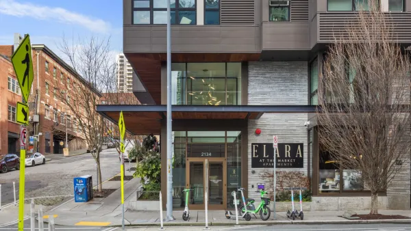 Social housing apartment building in Seattle, Washington.