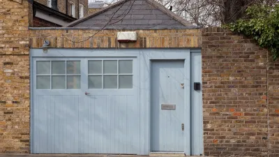Converted garage to housing unit in London, UK.