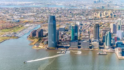 Aerial view of Jersey City, New Jersey.