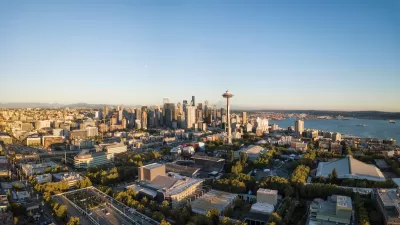 Aerial view of downtown Seattle, Washington.