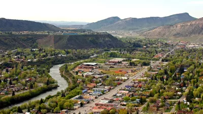 The Animas River winds through the town of Durango in southwestern Colorado