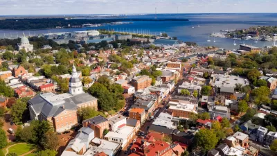 Aerial view of Annapolis, Maryland.