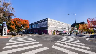 Crosswalk in San Jose, California.