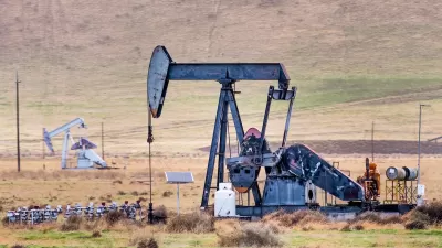 Oil well in Bakersfield, California.
