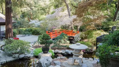 Japanese Garden section at Descanso Gardens in Los Angeles.