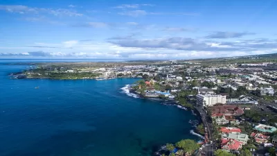 Aerial view of Kona, Hawaii.