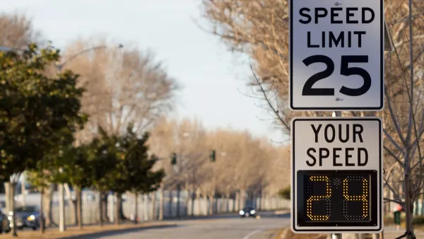25mph speed limit sign with digital "Your Speed" sign below it.