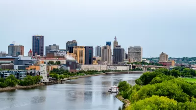 St. Paul skyline as seen from across river