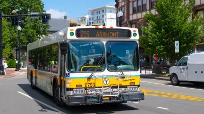 City bus in Quincy, Massachusetts.