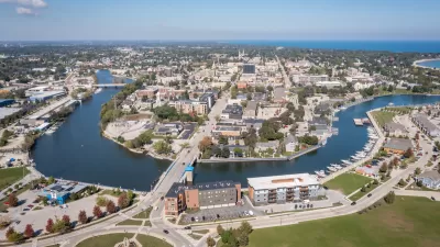 Aerial view of Sheboygan, Wisconsin
