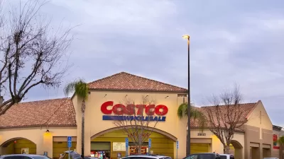 Costco store with cars parked in front in Temecula, California.